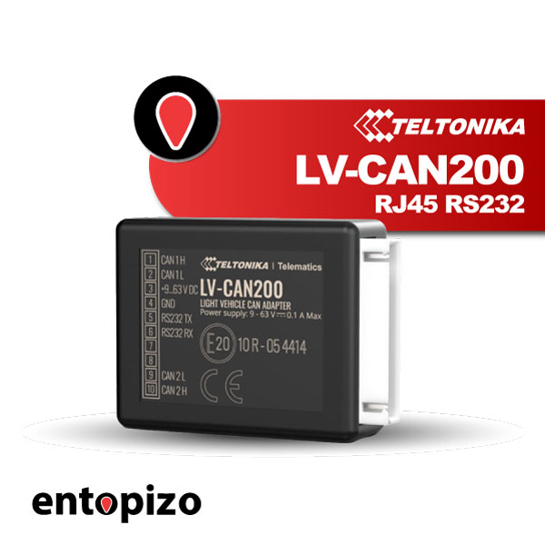 Teltonika LV-CAN200 met RJ45 RS232-stekker Lichte voertuig CAN-adapter